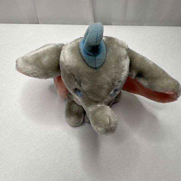 Vintage Disneyland Walt Disney World Pink Ear Dumbo Circus Elephant Plush Toy 8" - Picture 2 of 10